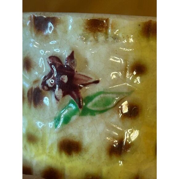 Vintage Japanese 7 Piece Tea Set Porcelain Pineapple Floral Design Read (5007) - Picture 7 of 16